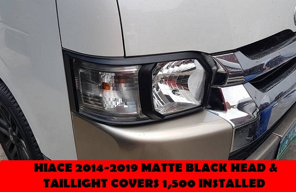MATTE BLACK TRIMS HIACE 2014-2019